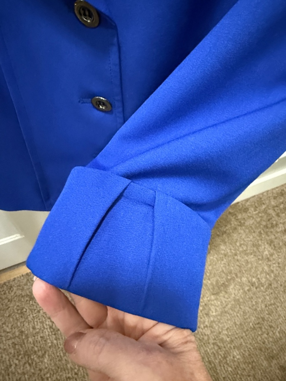 Tahari Cobalt Blue Tailored Women's Blazer - Picture 3 of 4
